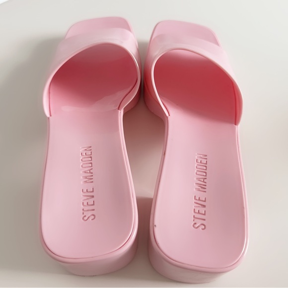 Steve Madden pink jelly heels - Picture 3 of 4
